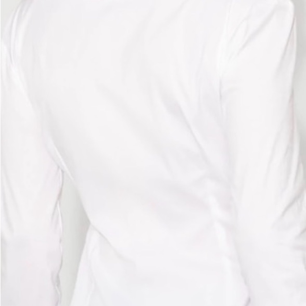 NWT White Poplin Wrap Shirt From WHITEHOUSEBLACKMARKET - Picture 10 of 16